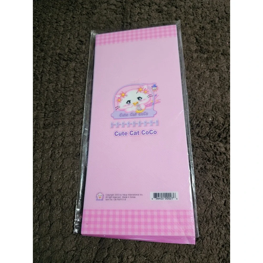 Vtg Y2K Pretty Coco Cute Cat Character Sheets Anime Stationery Letter Set Sealed